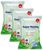 Sticky Detergent Powder | 1 kg Pack | Laundry Detergent For Bright and Dazzling White Clothes | Machine & Bucket Wash {Green} {PO_3}