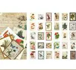 Hasthip Animals Senlinyangxiang Paper Sticker Set Retro Plant Flower Diary Stickers Suitable For Planners Diy Crafts