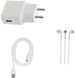 Badger Wall Charger Accessory Combo for Vivo V5s/Vivo Y66/Vivo Y53/Vivo Y55s/Vivo V5/Vivo V5 Plus/Vivo V5 Plus IPL Edition/Vivo Y21L/Vivo Y51L/Vivo V7 Plus/Vivo Y21/Vivo V7/Vivo Y69/Vivo Y55L/Vivo V3 Max/Vivo X5 Pro/Vivo Y15/Vivo V3 (White)