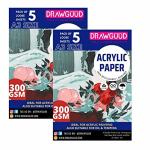 DRAWGUUD A3 White Acryclic Drawing Paper (Pack of 2)