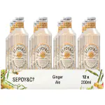 Sepoy & Co. Ginger Ale (Pack of 12 X 200ml ) | Premium Highball Mixer | Aerated Drink