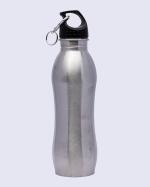 Market 99 Stainless Steel Water Bottle For Home Office Travel School Gym Yoga Perfect Drinkware BPA & Leak Free Silver 750 Ml