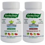 Garden Genie Hydroponic Nutrients Powder A & B 450g | Solid Mixture Solution for All Plants, Vegetable, Tomatoes, Fruits and Flowers - Makes 2 Litre of Concentrate & 200 Litre of Solution