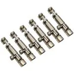 Rawk 6 Inch Door Bolt Lock Door Latch Aluminium Tower Bolt Door chitkani Door Bolt Door Latches for Home and Office with Mounting Screws (6-Inch Pack of 6)