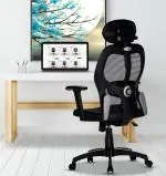 Teal Cosmos High Back Ergonomic Office Chair - Black
