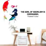 StickMe Multicolor Vinyl Lenin Communist Communism Socialism Office Inspirational Motivational Quotes Wall Sticker