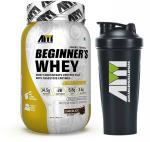 Advance MuscleMass Beginner's Whey Protein Supplement Powder |28 servings|14.5g Protein|With 700ml Shaker| Chocolate Flavour,1 kg / 2.2 lbs