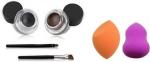 Lenon Beauty Gel Eyeliner Black & Brown With Sponge Puff 2 Pcs (6 Items in the set)