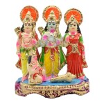pujaNpujari Ram Darbar Ramar Golu Dolls Kolu Bommai Set for Navaratri Decorative Showpiece - 14 cm (Clay, Multicolor)