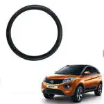 Enexoya Black Premium Leather Stichable Steering Cover for Tata Nexon New