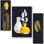 SAF UV textured self adhesive Digital Reprint 18 x 12 inch Painting (Without Frame, Pack of 3)