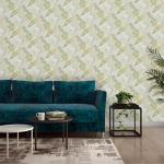 Asian Paints ezyCR8 Banana Leaves Yellow Green Non-Adhesive Wallpaper for Home & Office (53x950cm)