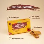 Timios Fruit Fills Soft Baked Fruit Bars- Raspberry | Made with Real Fruits and Organic Whole Grains | Pack of 8 | 200g