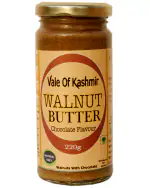 Vale Of Kashmir Walnut Butter Chocolate Flavour 220 Gram, Pure Natural, No Added Colour/Salts