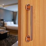 LAPO Polo Door Handles for Main Door/ Main Door Handle/Door Hardware(8 inches, Rose Gold Finish)