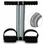 Double Spring Tummy Trimmer| Tone Muscle & Get Thinner, Solid Chrome Stainless Steel (Black)