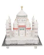 Indiartistry Marble Taj Mahal Showpiece- Multicolour, (5 INCH)