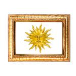 Hawai Feng Shui Vastu Remedies Wooden Framed Golden Lord Surya Dev Photo for Home Office Business Place SFDI236GLDFRM