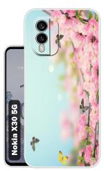 Snazzy Multicolor Silicon Shock Proof Back Cover for Nokia X30 5G