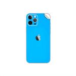 GADGETSWRAP Premium Material Skin Vinyl Decal Sticker Compatible With Apple iPhone 12 Pro Max - Icy Blue Electroplating