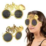 Zyozique Bride To Be Eye Glasses, Bride To be Diamond Shape Eyeglass, Bridal Shower Decorations - Eye Glasses (Pack Of 1)