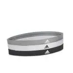 Adidas Sports Hair Bands - Black, White, Grey (3 pack)
