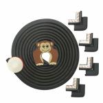 BUMTUM Baby Safety Strip Furniture Edge Guard Cushion Cover Taped Corner Protectors (Black)