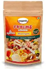 Veganic Fryums Papad Ready To Fry Snack Chips | Free Tastemaker | Multicolour (20 in 1) Mix Imported Fryum Pack | Assorted Fryums 200g