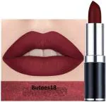 Butees18 Pure Matte Lipstick Velvet Maroon Stick (Maroon, 10 g)