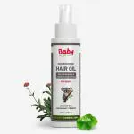 Babyorgano Ayurvedic Nourishing Hair Oil for Babies (0 - 3 Years) 100ml, 7+ Herbs Jatamansi, Brahmi, Amla, Japa & Cow Milk, Nourishes, Conditions Growth Scalp (Made with Kshirpaka Vidhi)