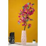 Satyam Kraft 1 Pcs Artificial Bougainvillea Glabra Fake Plant Flowers for Home, Room, Office, Bedroom, Balcony, Living Room, Table Decoration, Plants and Craft Items Corner (Without Vase Pot) (Purple)