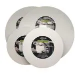 Artrina Round Canvas, 4Pcs Professional Stretched Circle Canvas Board For Painting, Acrylic Pouring - 12'' & 8'' (White) White Canvas Board