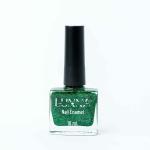 LUNNA Nail Enamel, Extra Strengthening, Chip, Wear Resistant, High Gloss, Shine, Non-Toxic, Vegan, GLITTERY EMERALD, 10ml
