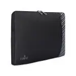 The Clownfish Algo Black Solid Polyester Laptop Sleeve Tablet Case