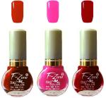 OUR Beauty Multicolor Extra Shine Long Wear Durable Nail Polish Nv99, 18 ml (Pack Of 3)