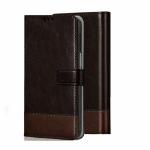ClickCase Zorro Dual Shade Series For Vivo V20 Pro Coffee and Brown Faux Leather Mobile Wallet Flip Cover