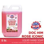 DOC HIM Rose Anti-bacterial Liquid Hand Soap with moisturizer 5 Ltr