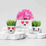 Mytronics Bonsai Artificial Plant with Pot (15 cm, Pink, Green)