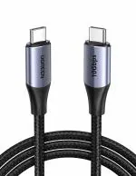 UGREEN 80150, 100W PD USB C To USB C Cable Support 4k 10Gbps, 1m(Gray/Black)