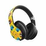 Ekko Skull PRO H02 Classic Wireless Headphones Upto 15 Hours Playback, Bluetooth On Ear Headphones with Mic, Max Bass, Padded Ear Cushions, Twin Connect, Siri & Google Assistant Activate (Yellow)