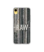 Casotec Raw Design Printed Silicon Soft TPU Back Case Cover for Apple iPhone XR