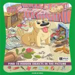 Hidden Objects Destroyer. Pet Made A Mess In The House. Dog Is Waiting For The Return