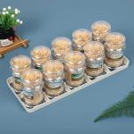 Gescirr Wooden Toothpick Pack of 2 (250 Sticks in 1 Bottle) Wooden Toothpick Biodegradable Toothpicks Fruit Sticks