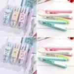 SARTHU Mini Professional Portable Hair Straightener-Temperature Control Flat Iron Pressing Machine-With Plastic Storage box-Mini Professional Hair Straighteners Flat Iron Specially Designed for Teen-Multicolor -1pc