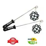 Bestofry Nonstick Achumurukku Maker/Rose Cookie Maker/Achappam Mould with Cool Handle,Pack of 2.