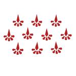 Comet Busters Red Traditional Bindi For Women