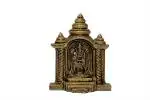 BHARAT HAAT Kalarambh Brass Lord Tirupati Balaji Venkateswara Idol Murti for Home Office Puja Pooja Item Temple Mandir, Yellow, 8 x 3 x 10 cm, 1pc