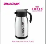 Shaligram 550 Thermosteel Vacuum Insulated 24 Hours Hot or Cold Carafe, 550 ml, Silver | 100% Leak Proof | Easy to Carry | Ideal for Tea | Coffee | Juice | Water (Pack Of 1)