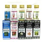 Indra Sugandh Bhandar Cooler Perfumes Khus Gulab Mogra Chandan Kewda With Free Dropper, 22 Ml Each (Set Of 5)
