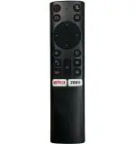 NIJ Remote Control for 4K LED Smart Nokia TV 4A Netflix and Google Button with Voice Assistant (Black)